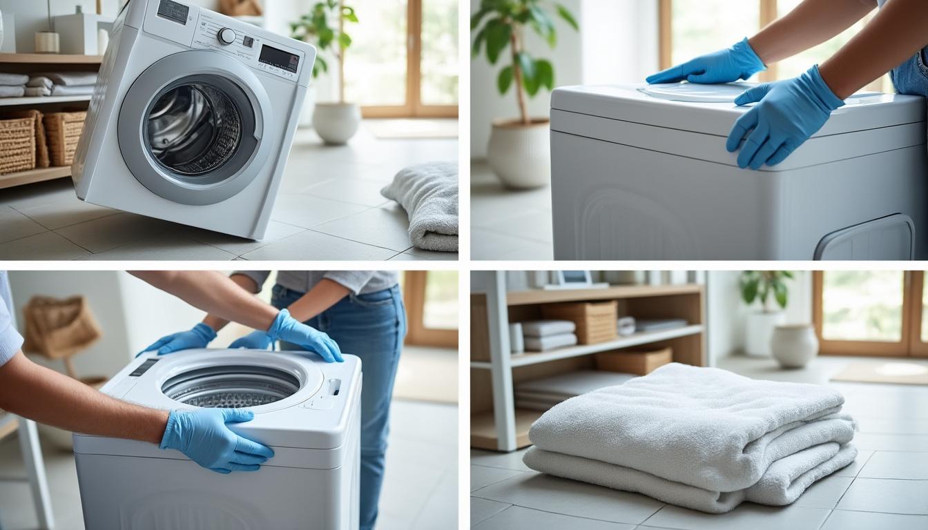 découvrez si vous pouvez coucher une machine à laver, les recommandations à suivre et les étapes pour le faire correctement sans l'endommager.